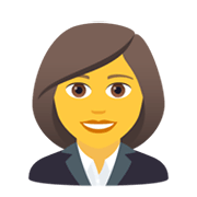 Emoji 👩‍💼 Impiegata su JoyPixels 5.5.