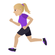 🏃🏼‍♀️ Emoji Mujer Corriendo: Tono De Piel Claro Medio en JoyPixels 5.5.