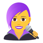 Emoji 👩‍🎤 Cantante Donna su JoyPixels 5.5.