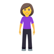 🧍‍♀️ Emoji Mujer De Pie en JoyPixels 5.5.