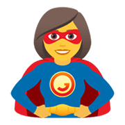 🦸‍♀️ Emoji Super-heroína na JoyPixels 5.5.