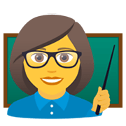 👩‍🏫 Emoji Lehrerin JoyPixels 5.5.
