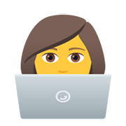 Émoji 👩‍💻 Informaticienne sur JoyPixels 5.5.