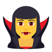 🧛‍♀️ Emoji weiblicher Vampir JoyPixels 5.5.