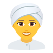 👳‍♀️ Emoji Mujer Con Turbante en JoyPixels 5.5.