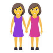 Émoji 👭 Deux Femmes Se Tenant La Main sur JoyPixels 5.5.