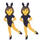 👯‍♀️ Emoji Mujeres Con Orejas De Conejo en JoyPixels 5.5.