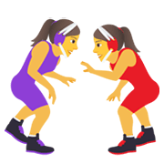 🤼‍♀️ Emoji Mulheres Lutando na JoyPixels 5.5.