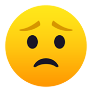 😟 Emoji besorgtes Gesicht JoyPixels 5.5.