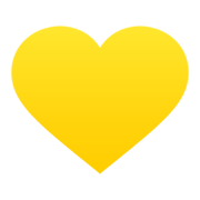 💛 Emoji Corazón Amarillo en JoyPixels 5.5.