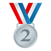 Émoji 🥈 Médaille D’argent sur JoyPixels 6.0.