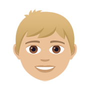 Emoji 👦🏼 Bambino: Carnagione Abbastanza Chiara su JoyPixels 6.0.