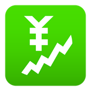 💹 Emoji steigender Trend mit Yen-Zeichen JoyPixels 6.0.