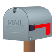 📪 Emoji geschlossener Briefkasten ohne Post JoyPixels 6.0.