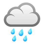🌧️ Emoji Wolke mit Regen JoyPixels 6.0.