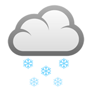 🌨️ Emoji Wolke mit Schnee JoyPixels 6.0.
