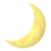 Émoji 🌙 Croissant De Lune sur JoyPixels 6.0.