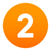 Émoji 2️ Chiffre deux sur JoyPixels 6.0.