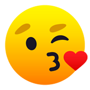 😘 Emoji Rosto Mandando Um Beijo na JoyPixels 6.0.