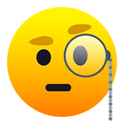 🧐 Emoji Gesicht mit Monokel JoyPixels 6.0.
