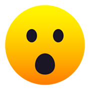 😮 Emoji Gesicht mit offenem Mund JoyPixels 6.0.