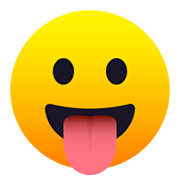 Emoji 😛 Faccina Che Mostra La Lingua su JoyPixels 6.0.