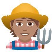 🧑🏽‍🌾 Emoji Agricultor: Pele Morena na JoyPixels 6.0.