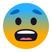 😨 Emoji Cara Asustada en JoyPixels 6.0.