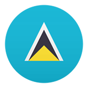 🇱🇨 Emoji Flagge: St. Lucia JoyPixels 6.0.