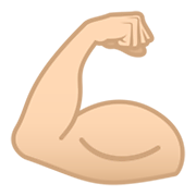 💪🏻 Emoji Bíceps: Pele Clara na JoyPixels 6.0.