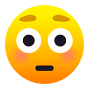 😳 Emoji errötetes Gesicht mit großen Augen JoyPixels 6.0.