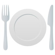 Émoji 🍽️ Assiette Et Couverts sur JoyPixels 6.0.