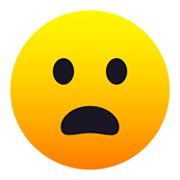 Emoji 😦 Faccina Imbronciata Con Bocca Aperta su JoyPixels 6.0.