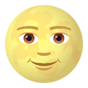🌝 Emoji Luna Llena Con Cara en JoyPixels 6.0.