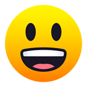 😃 Emoji grinsendes Gesicht mit großen Augen JoyPixels 6.0.