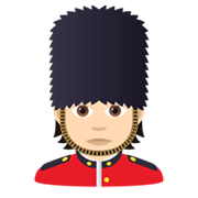 💂🏻 Emoji Guarda: Pele Clara na JoyPixels 6.0.