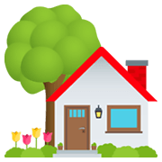 Émoji 🏡 Maison Avec Jardin sur JoyPixels 6.0.