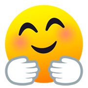 🤗 Emoji Cara Con Manos Abrazando en JoyPixels 6.0.