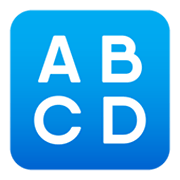 🔠 Emoji Eingabesymbol lateinische Großbuchstaben JoyPixels 6.0.