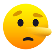 🤥 Emoji lügendes Gesicht JoyPixels 6.0.