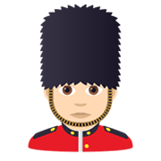 💂🏻‍♂️ Emoji Guarda Homem: Pele Clara na JoyPixels 6.0.