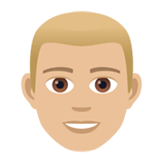 👨🏼 Emoji Hombre: Tono De Piel Claro Medio en JoyPixels 6.0.