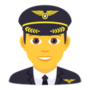 👨‍✈️ Emoji Piloto Hombre en JoyPixels 6.0.