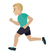 Emoji 🏃🏼‍♂️ Uomo Che Corre: Carnagione Abbastanza Chiara su JoyPixels 6.0.