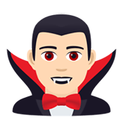 🧛🏻‍♂️ Emoji Homem Vampiro: Pele Clara na JoyPixels 6.0.