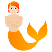 Émoji 🧜🏻 Créature Aquatique : Peau Claire sur JoyPixels 6.0.