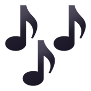 Émoji 🎶 Notes De Musique sur JoyPixels 6.0.