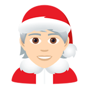🧑🏻‍🎄 Emoji Mx Claus: Tono De Piel Claro en JoyPixels 6.0.