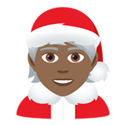 🧑🏾‍🎄 Emoji Mx Claus: Tono De Piel Oscuro Medio en JoyPixels 6.0.