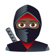 🥷🏿 Emoji Ninja: Pele Escura na JoyPixels 6.0.